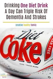 Drinking One Diet Drink A Day Can Triple Risk Of Dementia And Strokes Diet Drinks Healthy Sweet Snacks Diet