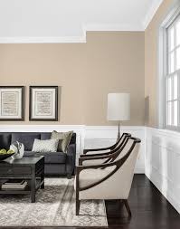 A Stately Neutral Sand Is Pefect For Interior Main Wall Colors Contrast This Neutral With Black Tr Light Blue Living Room Light Blue Rooms Beige Living Rooms