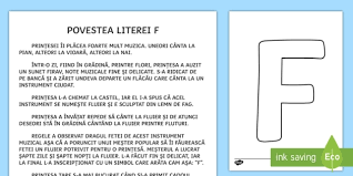 Cel mai lung cuvant care incepe si se termina cu o vocala, iar in rest nu contine decat consoane: Sunetul È™i Litera F Povestea Literei Literei F