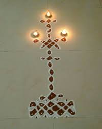 Dots Kolam Rangoli As We All Know Karthigai Deepam Is Festival Of Lights One Should Light Diya Agal Vilakku E Kolam Rangoli Festival Lights Simple Rangoli