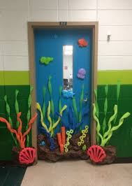 Dive into a sea life theme for your classroom! Super Classroom Door Ocean Teacher Appreciation Ideas Door Decorations Classroom Ocean Theme Classroom Classroom Decorations