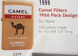 Same cigarette as the unfiltered camels, just in the 50's when cigarettes were proved to cause cancer, comapanies started to add filters to their cigarettes to filter some of the toxins out of the smoke. Camel Zippo Lighter Z 579 Camel Filters 1966 Pack Only 100 Made 1999 Jack Rabbit S Vintage