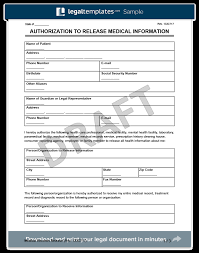Medical Records Release Form Create A Request For Medical
