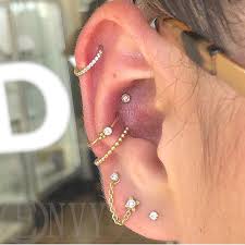 Would You Add Or Take Anything Away From This Ear I Absolutely Would Not This Is Eargoals For Me Credit Omgpierci Helix Piercing Ear Piercings