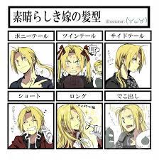 that hair styling fma fullmetal alchemist alchemist fullmetal alchemist brotherhood