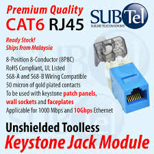 Eliminate that cluster of wires and hide them behind a wall. Cat6 Cat6a Rj45 Keystone Jack Module Malaysia Stock Lan Cable Ethernet Network Faster For Wall Faceplate Patch Panel Poe Shopee Malaysia