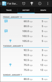 progress tracking fitnotes