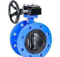 4" Ductile Iron Butterfly Valve Flanged Centric - EPDM Seat, Gear Operated