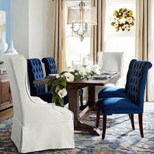 When Do Magnolias Bloom Anytime You Want When You Use Our Faux Version Adding Some Greenery Is An E Dining Room Blue Brown Dining Table Velvet Dining Chairs