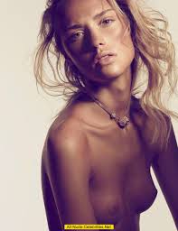 Claire Guena wet & fully nude for Lui magazine