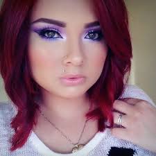 Purple Eyeshadow Wedding Eye Makeup Hair Beauty Hair Color