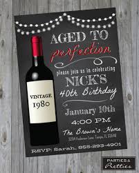 Simply add vivid splashes of color to your next cookout with bright tableware, party props, banners and more. Birthday Party Invitation Aged To Perfection Wine Theme Etsy In 2021 Wine Birthday Party 40th Birthday Wine 60th Birthday Party Themes