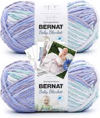 Buy Bernat Baby Blanket Yarn Big Ball 10 5 Oz 2 Pack With Pattern Cards In Color Posy Purple Online In Usa B085wnb8j2