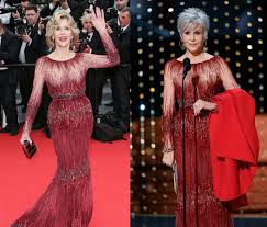 Jane fonda debuts a short new hairstyle showing off silver locks at the 2020 oscars. Jane Fonda Made A Powerful Statement With Her 2020 Oscars Dress And Coat Professional Woman S Magazine