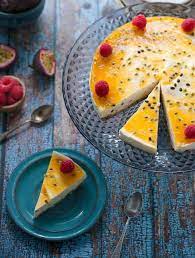 Sugar Free No Bake Passionfruit Cheesecake Recipe Passionfruit Cheesecake Recipes Baking