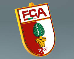 .white metal mesh background, fc augsburg, bundesliga, augsburg, germany, football for desktop free. Fc Augsburg Logo Keychain 3d Cad Model Library Grabcad