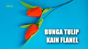 Banyak sekali jenis bunga yang bisa dibuat, mulai dari mawar, dahlia, daisy bisa dibuat. Cara Membuat Bunga Tulip Sederhana Dari Kain Flanel Trik Idetrik Youtube