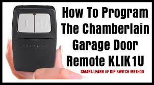 The remote can also be programmed to turn on the garage opener's lights without actually opening the door. How To Program The Chamberlain Garage Door Remote Klik1u