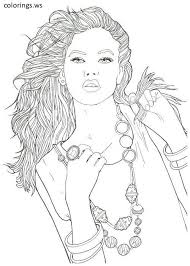 Fashion 04 Fashion Coloring Pages Free Printable Fashion 04 Girl Face Free Freeprintable Illustrati Fashion Coloring Book Coloring Books Coloring Pages
