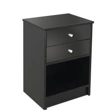 Black nightstand mid century nightstand caramel nightstands 2 drawers nightstands. 2 Drawers Nightstand Storage Wood End Table Bedside Organizer Modern Black Ebay