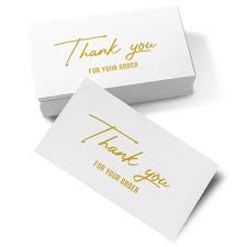Choose from a dozen different business card types and design options. Thank You For Your Order Business Note Cards Beautiful Customer Appreciation Writable Cards For Small And Large Businesses 2 X 3 5 80lb 216gsm Card Stock 500 Per Pack Walmart Com Walmart Com