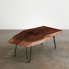 Stunning black walnut dining table with epoxy top. Walnut Coffee Table No 233 Elko Hardwoods Modern Live Edge Furniture Dining Coffee Tables Desks Benches