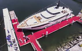 Hw klein, bramin scandinavian extending dining table and six chairs with carving. Gulf Craft Delivers The Seventh Majesty 100 To A Russian Owner Yacht Harbour