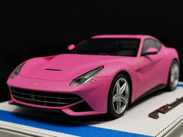 Bbr models mclaren 675lt chamaleon resin model car 1:18 scale with dimensions 26cm by 9cm by 8cm (h). Amazon Com Bbr Models 1 18 Scale Cars Ferrari F12 Berlinetta Qatar Matt Pink Rcdl141 Toys Games