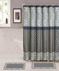 These curtains prevent water from splashing out of the enclosure you shower curtains also add personality, style and character to the bathroom. Amazon Com Memory Foam Bathroom Mat Rug Set With Matching Shower Curtain Roller Hooks Memory Foam Non Slip Mat Machine Wash 2 Bath Mats Shower Curtain Hooks Elegant Design Light Blue