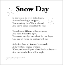 Snow Day Kids Poems Funny Poems For Kids Short Funny Poems