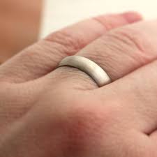 Men S White Gold Wedding Band 5mm Half Round Recycled 14k Etsy White Gold Wedding Bands Mens Wedding Bands White Gold Palladium White Gold