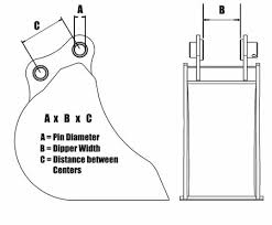 Mining Equipment Tractor Excavator Bucket Pin Size Chart