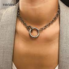Free Shipping Gold Color Double Round Circle Lasso Choker Necklace Collar Women Jewelry Jkp2815 Women Jewelry Womens Necklaces Collar Necklace