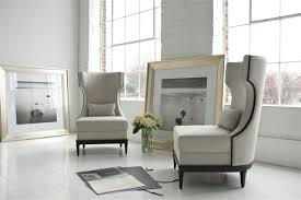 Dining Room Head Chair Idea Modern Luxury Demi Wing Chair Lavish Living Room Modern Wingback Chairs Furniture