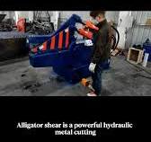 Heavy-duty alligator shear ✂️ Crushing & cutting scrap metal like butter!  Tough, efficient, built for recycling pros. Game-changer for metal  processing work 💪, #AlligatorShear #MetalRecycling ...