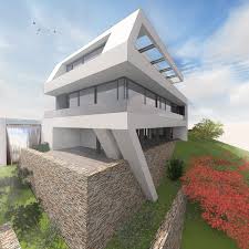 Architektenhaus Am Hang Im Odenwald Futuristic Home Contemporary House Design Modern Architecture