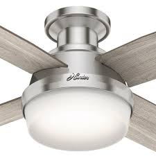Menards® offers a variety of ceiling fans in numerous finishes and colors for any room. Hunter Dempsey 44 Led Brushed Nickel Indoor Ceiling Fan At Menards