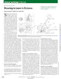 Pdf Drawing To Learn In Science
