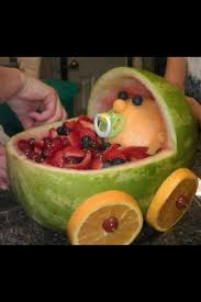Babyshower Idea Baby Shower Fruit Watermelon Baby Carriage Watermelon Baby