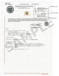 What Is A Certificate Of Title Nsw Select Conveyancing