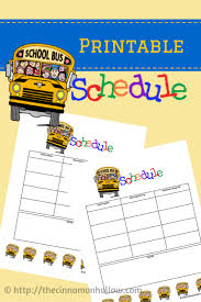 Printable Bus Schedule Schedule Template Bus School Bus