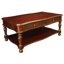 • crafted of sustainably harvested mahogany that meets the standards … William Mary Coffee Table Mahogany With Drawers Akd Furniture
