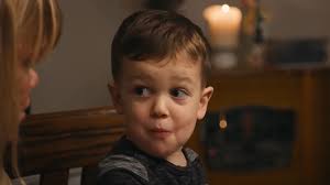 Baby boy wears cute onesie