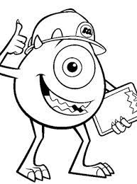 Celia mae is a character in monsters, inc. Monsters Inc Coloring Page Monsters Inc Mike All Kids Network