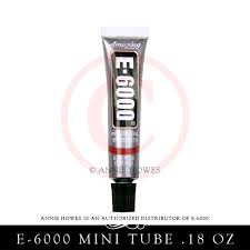 E-6000 Jewelry and Craft Adhesive .18 Oz Tube. Annie Howes is an Authorized  Distributor of E6000. Made in USA.