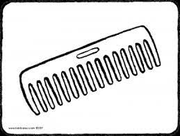 Print comb coloring page (color). Comb Kiddicolour