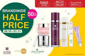 Sasa is the leading beauty player in asia operating in hong kong, macau, mainland china, singapore, malaysia, taiwan and recently america and australia. 29 Oct 1 Nov 2020 Sasa Brandwide Half Price Promotion Everydayonsales Com