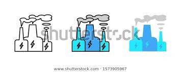 Power Plant Icon Isolated On White Stock Vector Royalty Free 1573905967 Plant Icon Power Plant Royalty Free