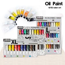 Us 20 69 22 Off 10 20 Colors 20ml Tube Pebeo Oil Paint Sets Professional Oil Colors Paint For Artist Drawing Acrylic Painting Color Art Supplies In