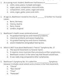 Check spelling or type a new query. Can Someone Help Me These Are Questions Are About Beethoven Brainly Com